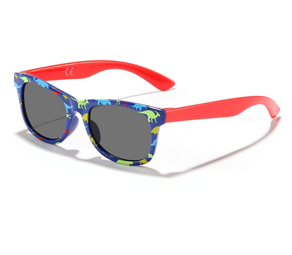 Kids UV400 Dinosaur Sunglasses – Cute Square Shades for Boys & Girls | Summer Outdoor Sun Protection!