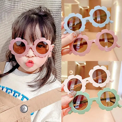 Cute Flower Kids Sunglasses 🌼 | Candy Color UV Protection Shades for Girls & Boys | Toddler Outdoor Summer Glasses