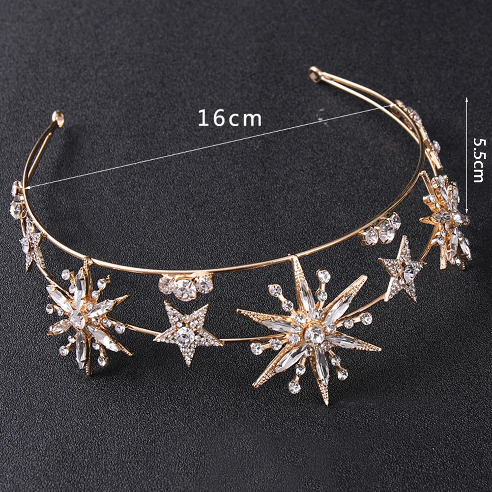 👑 Dazzling Rhinestone Tiara Headband for Girls | Flower Girl Hair Accessory | Sparkling Fashion Jewellery!