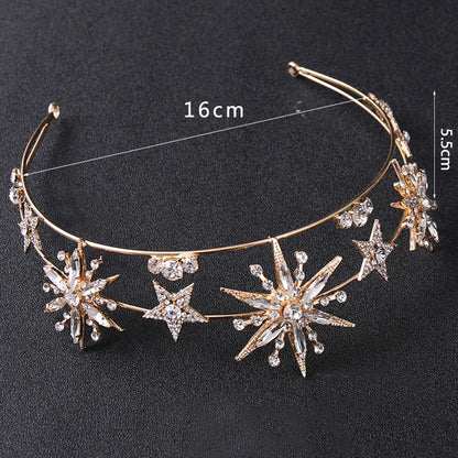 👑 Dazzling Rhinestone Tiara Headband for Girls | Flower Girl Hair Accessory | Sparkling Fashion Jewellery!