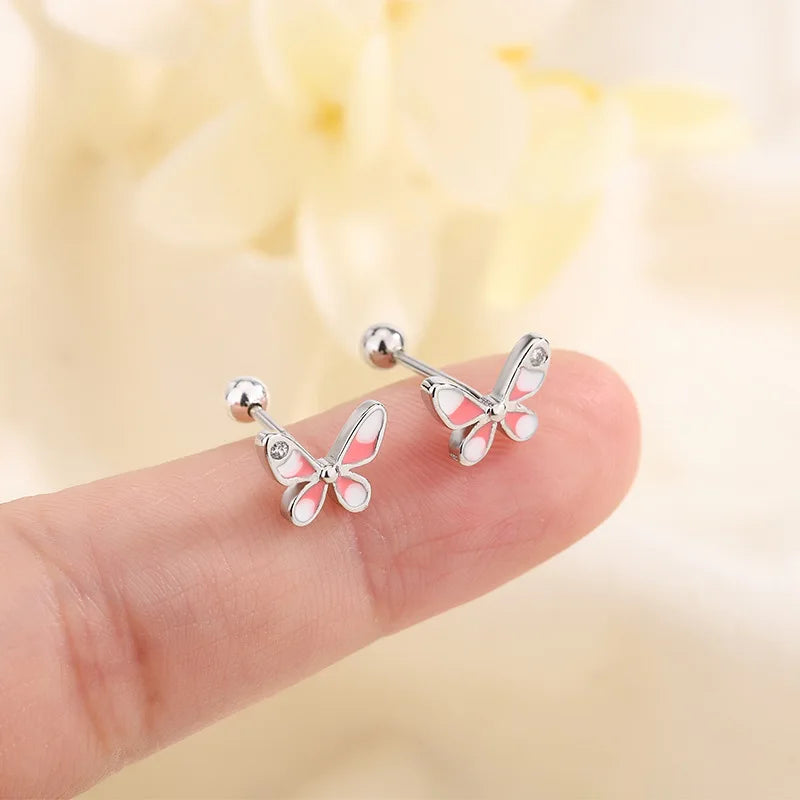 🦋 Cute Butterfly Stud Earrings for Girls. Elegant Jewellery Accessories | Dainty Gifts for Kids & Teens!