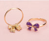 Cute Adornments: 12/36pcs Adjustable Girls' Crystal Rings - Whimsical Fun for the Perfect Birthday Gift!