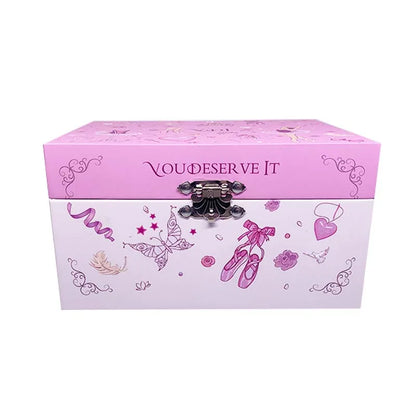 Musical Jewellery Box for Girls with Spinning Ballerina – Hand-Cranked Swan Lake Music Box | Christmas & Birthday Gift for Kids!