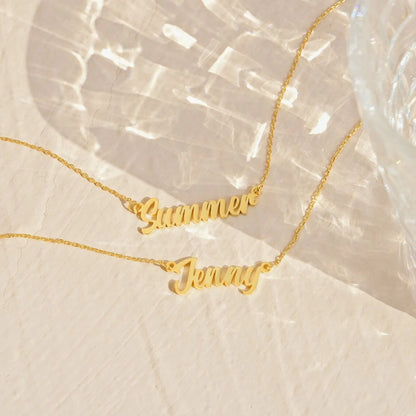 Elevate Your Style: Personalized Name Pendant Necklace Jewelry! Perfect for Girls, Teens, and Women!