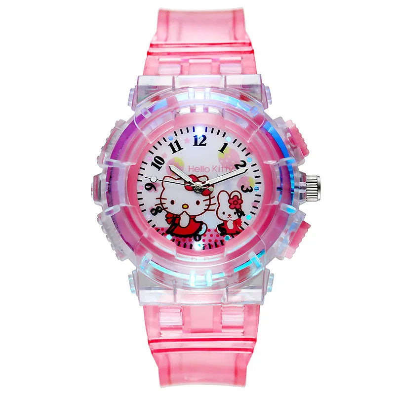 Girls LED Luminous Kitty Wristwatch – Cute Digital Watch for Kids | Birthday Gift for Girls!