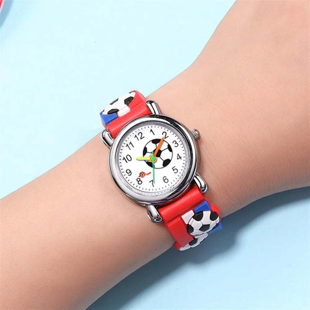Football Sports Watch for Kids ⚽ | Boys & Girls Wristwatch ⌚ | Stylish Timepiece Gift for Children 🎁