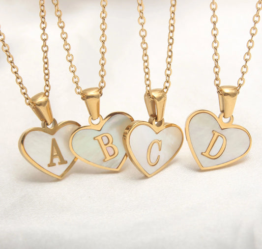 Elegance in Letters: A-Z Initials Alphabet Pendant Necklace Jewelry for Girls, Teens, and Women with Heart,  Anti-Allergic Letter Choker! - Kids Jewellery Shop