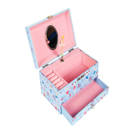 🩰 Ballet Girl Music Box. Jewellery Storage Box with Built-In Mirror & Pull-Out Drawer | Perfect Birthday & Christmas Gift for Girls!