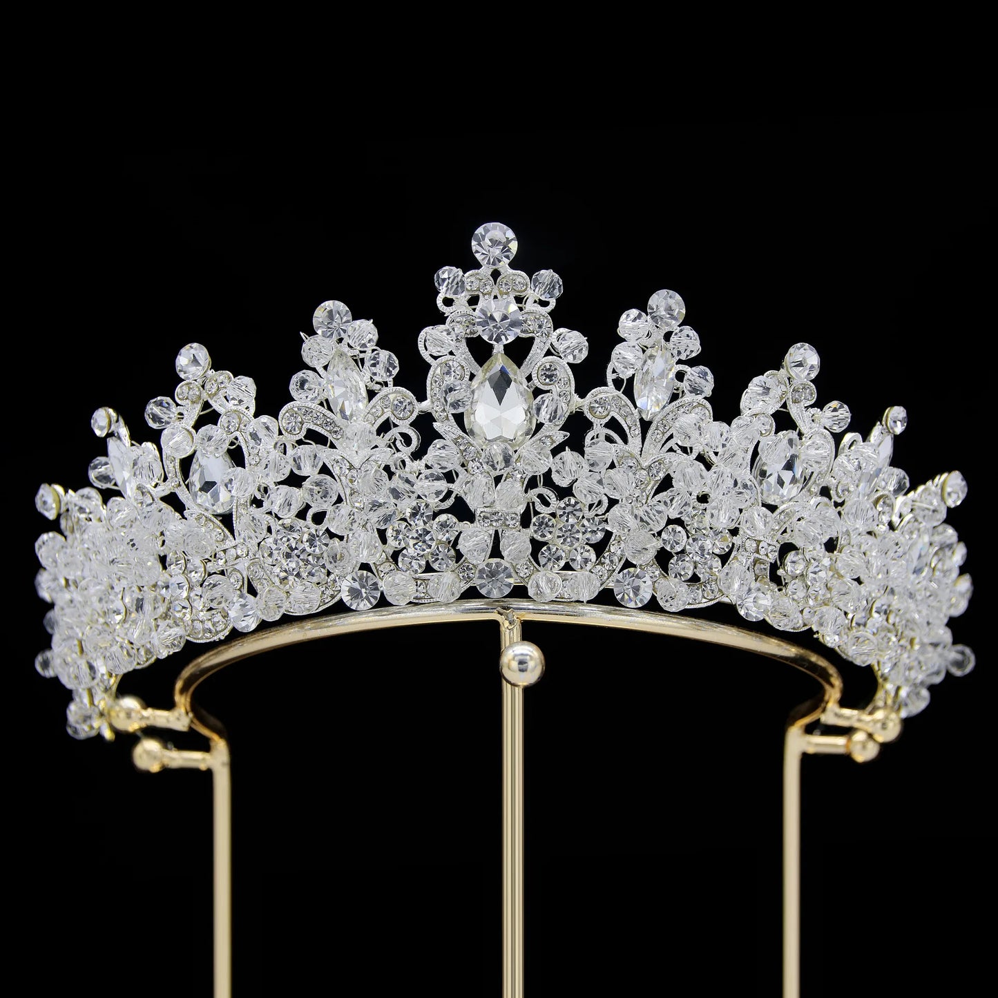 Glamour Unveiled: Gorgeous Crystal Princess Tiara For Party, Pageant, Prom - Fit for Royalty!