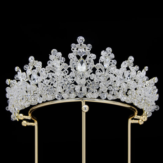 Glamour Unveiled: Gorgeous Crystal Princess Tiara For Party, Pageant, Prom - Fit for Royalty!