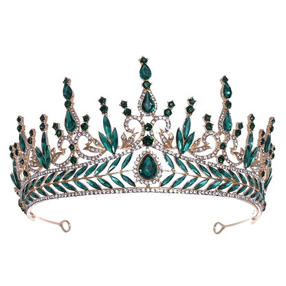 ✨ Luxury Rhinestone Crown – Tiara Headdress | Elegant Hair Ornament for Proms, Pageants & Special Occasions 💍💙