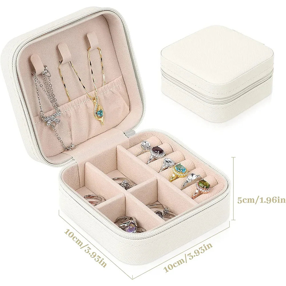 Personalized Elegance: Portable Initial Alphabet Jewelry Case!