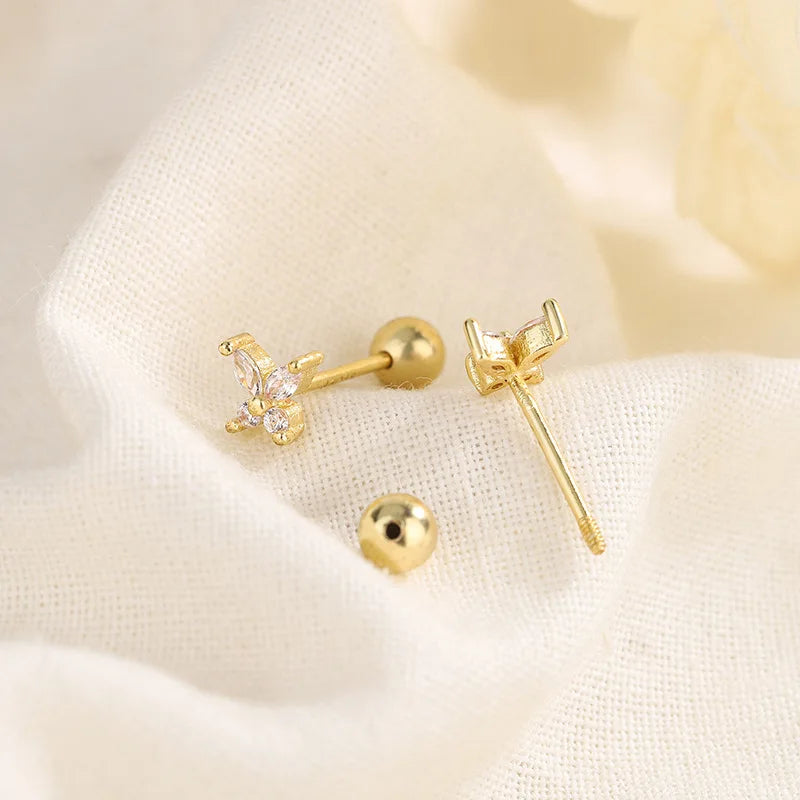 🦋 Cute Butterfly Stud Earrings for Girls. Elegant Jewellery Accessories | Dainty Gifts for Kids & Teens!