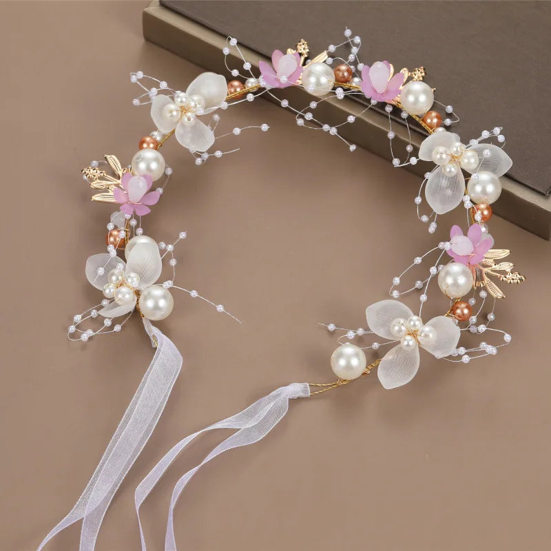 Elegant Girls' Headbands - Perfect for Confirmation, Baptism, Flower Girls, Bridesmaids - A Timeless Headdress of Sophisticated Beauty"