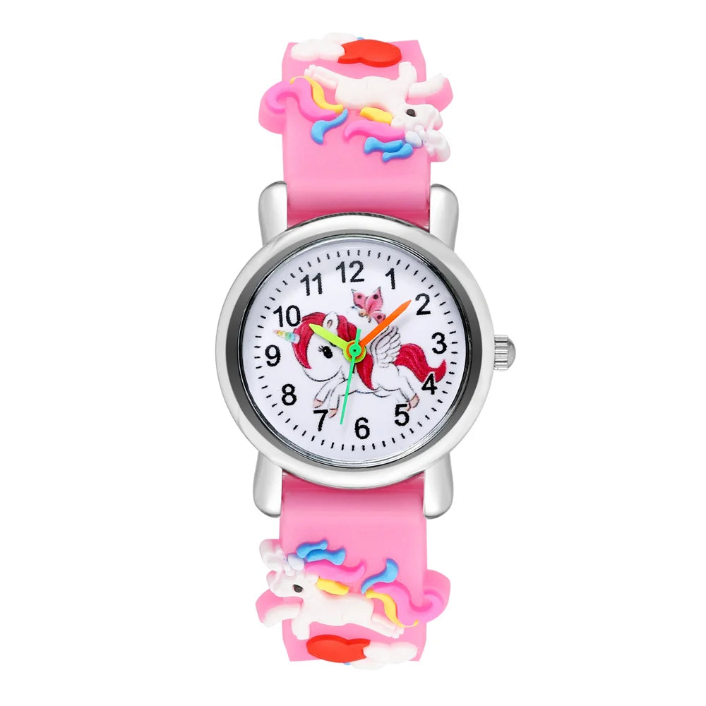 Cute Unicorn Kids Watch – Colourful Wristwatch for Girls | Fun Cartoon Quartz Watch Gift!