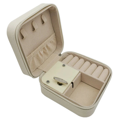 Anime Musical Jewellery Box | The Promised Neverland Music Box | White Leather Travel Jewellery Case | Cute Gift!