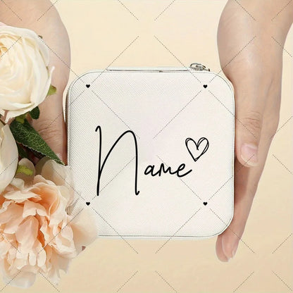 Personalised Name Travel Jewellery Box | Custom Jewellery Case Organiser for Girls | Portable Jewellery Storage Birthday Gift!