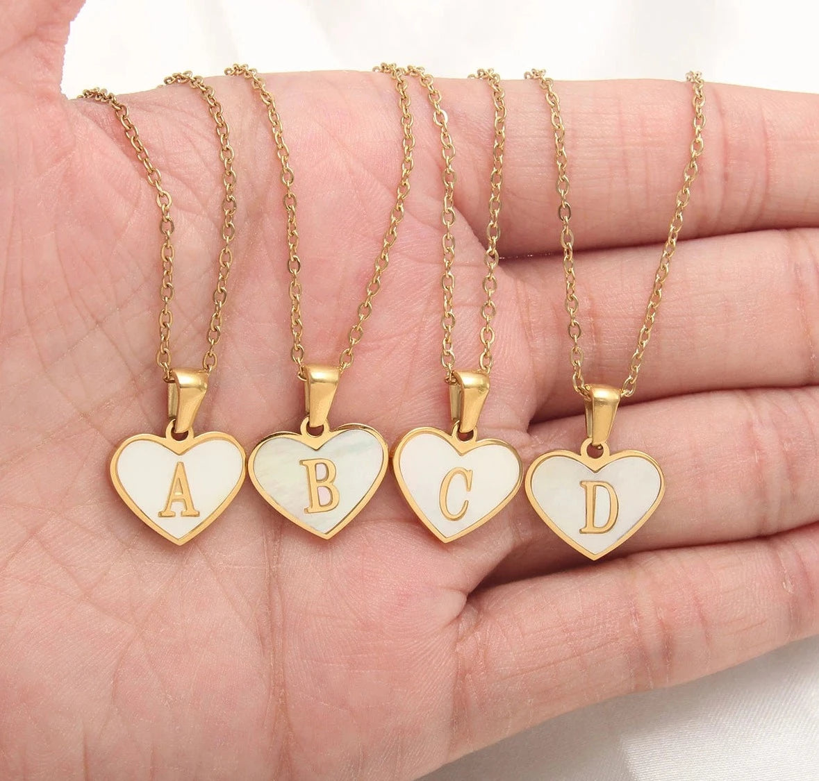 Elegance in Letters: A-Z Initials Alphabet Pendant Necklace Jewelry for Girls, Teens, and Women with Heart,  Anti-Allergic Letter Choker!