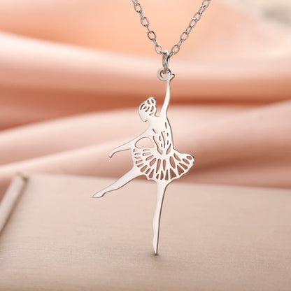 Ballet Dance Recital Gift Necklace – Stainless Steel Ballerina Pendant for Daughters & Granddaughters | Teen Girls Jewellery!