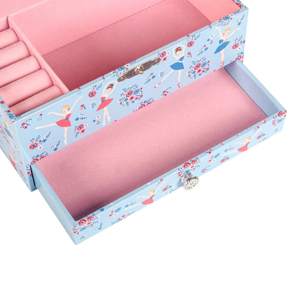 🩰 Ballet Girl Music Box. Jewellery Storage Box with Built-In Mirror & Pull-Out Drawer | Perfect Birthday & Christmas Gift for Girls!