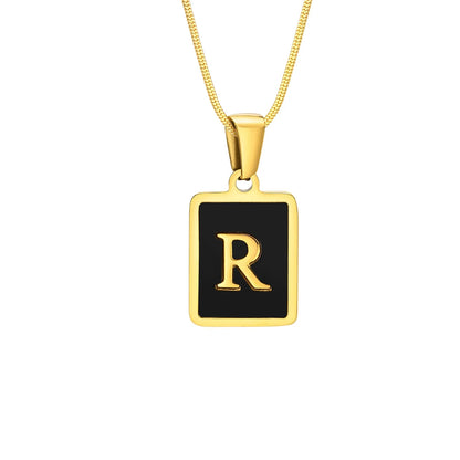 Personalised Stainless Steel Initial Letter Necklace | Unisex Alphabet Pendant | Birthday & Special Occasion Gift!
