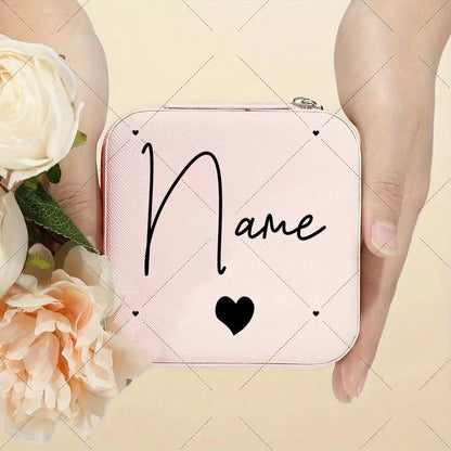 Personalised Name Travel Jewellery Box | Custom Jewellery Case Organiser for Girls | Portable Jewellery Storage Birthday Gift!