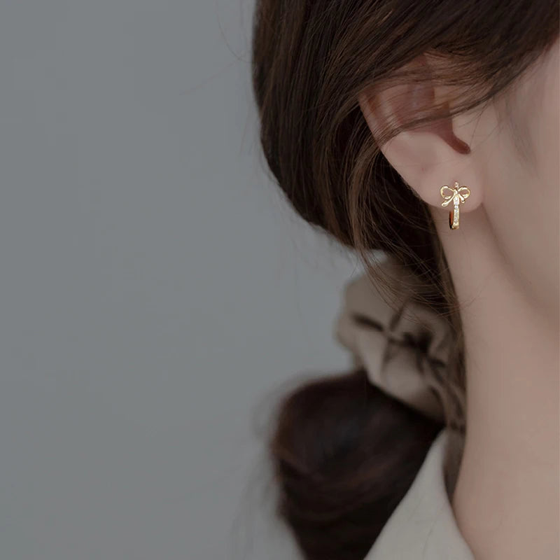 Charm Personified: Bow Tie Hoop Earrings for Girls, Teens, and Women! - Kids Jewellery Shop