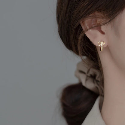 Charm Personified: Bow Tie Hoop Earrings for Girls, Teens, and Women! - Kids Jewellery Shop