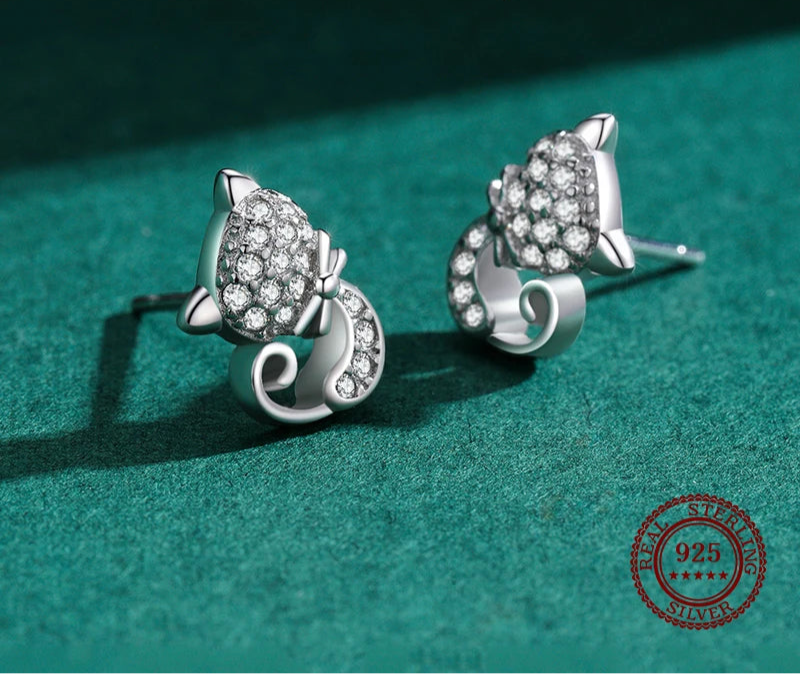 925 Sterling Silver Stud Earrings for Girls – Fine Jewelry | Elegant Everyday Sparkle!