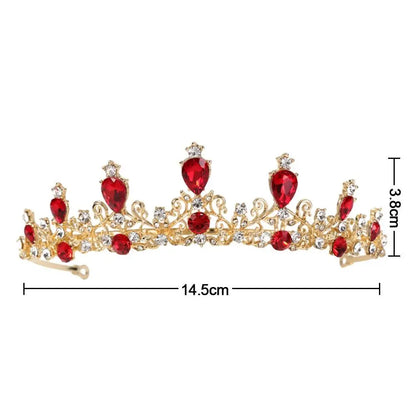 Princess Crystal Tiara Headband 👑 | Sparkling Crown for Girls – Prom, Pageant, Wedding & Party Hair Accessories!