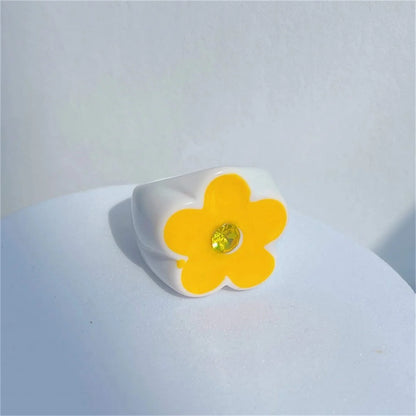 Cool Trendy Acrylic Fashion Rings for Girls – Colourful Vintage & Big Punk Finger Jewellery for Teens, Party Accessories!