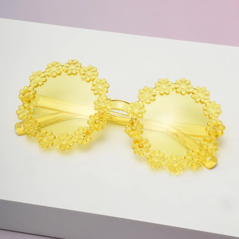 UV400 Petal Sunglasses for Kids – Comfortable Baby & Toddler Protective Eyewear, Cute Round Frame Outdoor Shades!