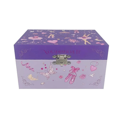 Musical Jewellery Box for Girls with Spinning Ballerina – Hand-Cranked Swan Lake Music Box | Christmas & Birthday Gift for Kids!