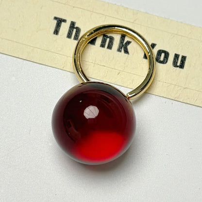 Candy Design Round Ball Ring for Teen Girls | Adjustable Finger Ring | Colourful Fashion Jewellery Gift!