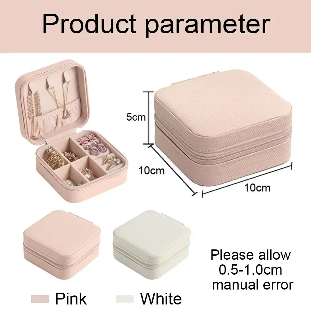 Personalised Square Jewellery Box | Travel Jewellery Case & Organiser | Custom Bridesmaid, Birthday & Mother’s Day Gift!