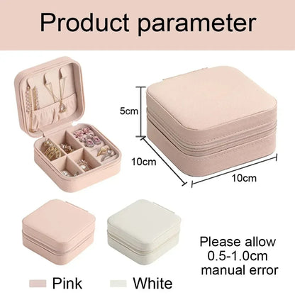 Personalised Square Jewellery Box | Travel Jewellery Case & Organiser | Custom Bridesmaid, Birthday & Mother’s Day Gift!