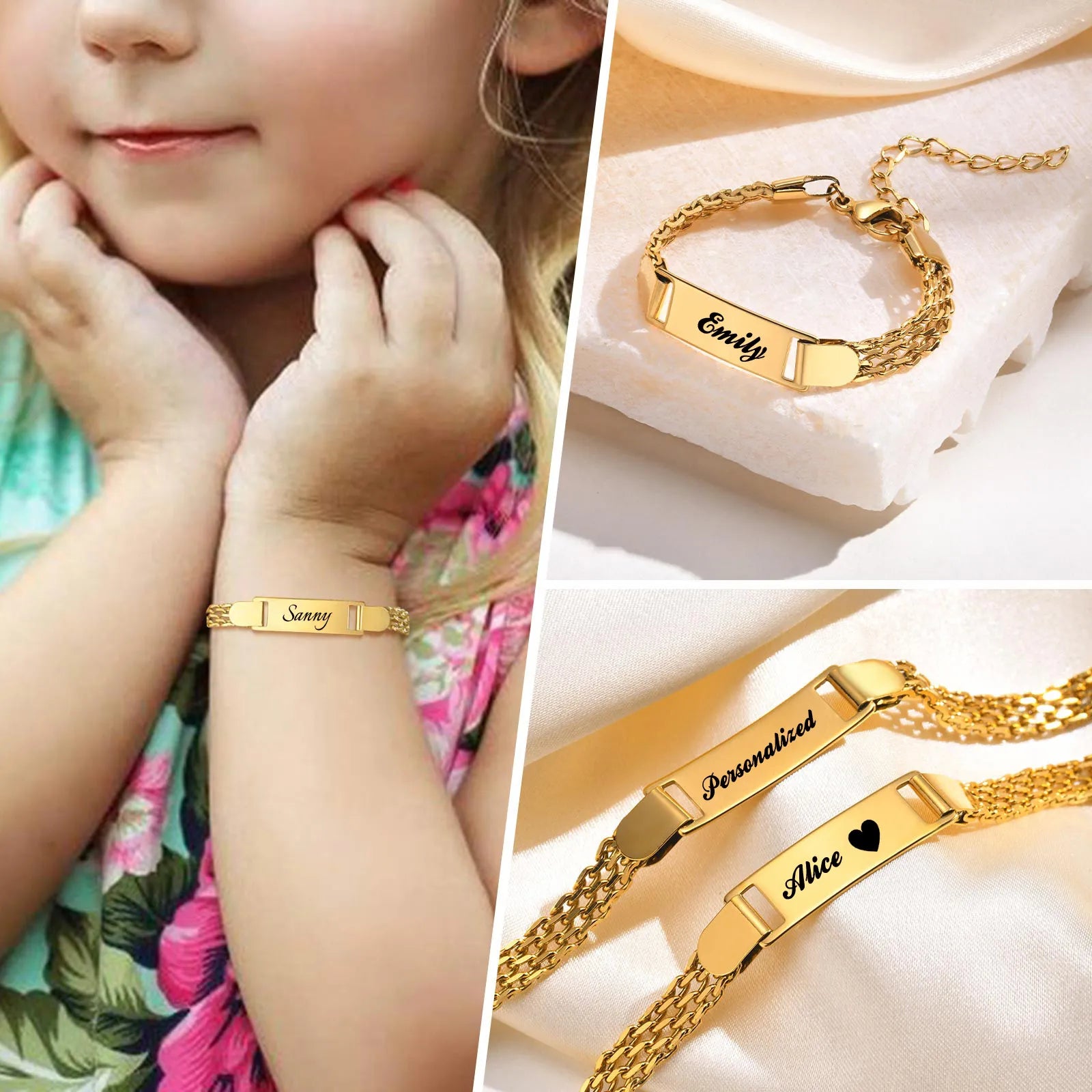 Cherish Every Precious Moment with Personalized Baby, Toddler Bracelet - A Keepsake for Christening, Baptism, Birthdays, and More! - Kids Jewellery Shop