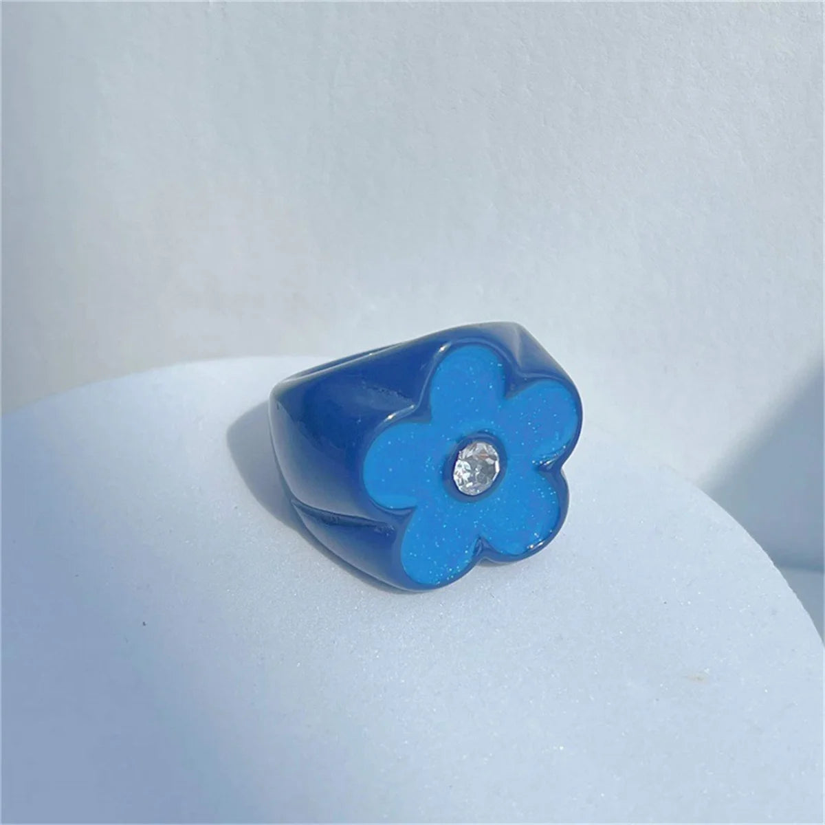 Cool Trendy Acrylic Fashion Rings for Girls – Colourful Vintage & Big Punk Finger Jewellery for Teens, Party Accessories!