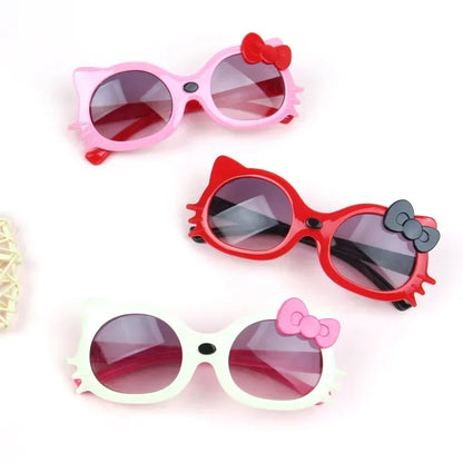 Girls’ Cat Eye UV400 Sunglasses – Cute Cat-Shaped Summer Eyewear for Kids | Outdoor Sun Protection Shades for Girls!