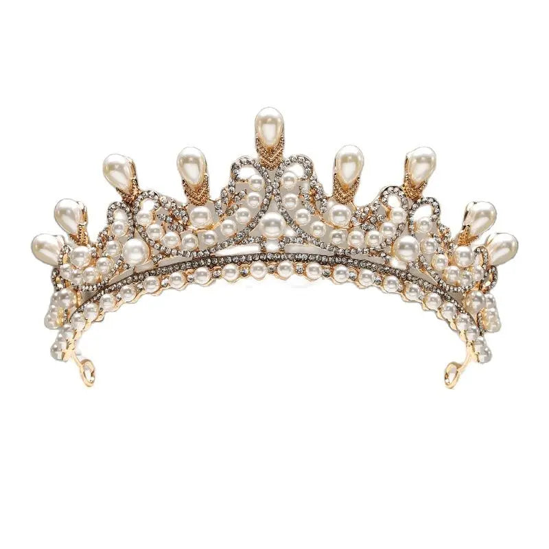 Elevate Your Look with Classic Imitation Pearl Tiaras: Perfect for Every Special Occasion!