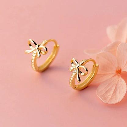 Charm Personified: Bow Tie Hoop Earrings for Girls, Teens, and Women! - Kids Jewellery Shop