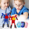 Kids Watch Toy 2-in-1: Transforming Fun with Cartoon Deformation Robot Watch - The Perfect Gift!