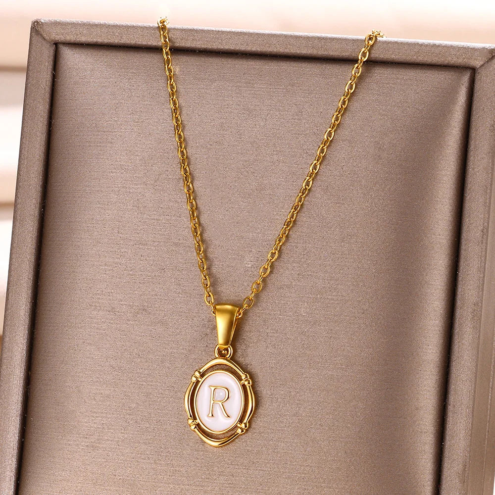 A-Z Initial Letter Necklace for Girls & Boys | Alphabet Name-Style Jewellery Birthday Gift!