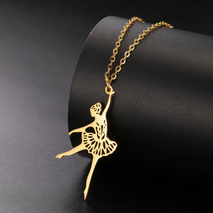 Ballet Dance Recital Gift Necklace – Stainless Steel Ballerina Pendant for Daughters & Granddaughters | Teen Girls Jewellery!