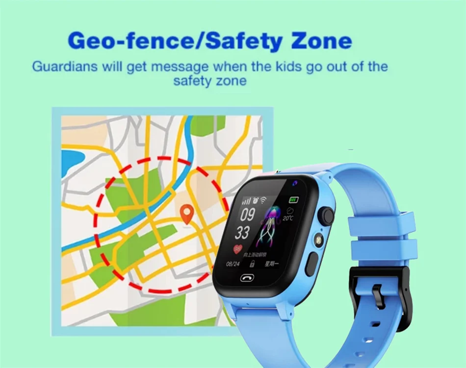 Empower Your Child's Safety and Adventure: New Kids Smart Watch with SOS, LBS, Voice Chat, Call, Camera, and Waterproof Design!