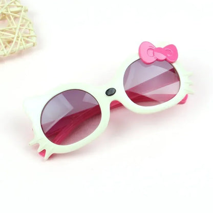 Girls’ Cat Eye UV400 Sunglasses – Cute Cat-Shaped Summer Eyewear for Kids | Outdoor Sun Protection Shades for Girls!