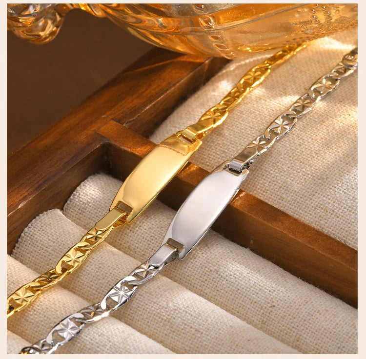 💖 Personalized Baby Bracelet – Engraved Name ID Wristband. Adjustable Stainless Steel Kids Jewellery | Custom Baby Gift!