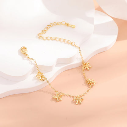 Adorable Girls' Five Bows Charm Bracelet for Birthday Bliss and Bestie Bonding!