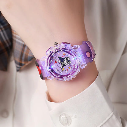 Hello Kitty Kids Wristwatch – 3D Pattern Luminous Quartz Watch for Girls | Gift for Ages 3–10