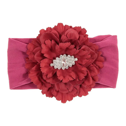 Baby Girls Pearl Flower Lace Headbands | New-born & Toddler Soft Elastic Hair Accessories!